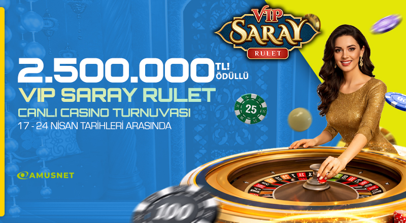 2.500.000 TL Ödüllü Amusnet Canlı Casino Turnuvası